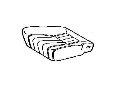 Toyota 71071-1B582-03 Front Seat Cushion Cover, Right(For Separate Type)