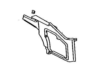 Toyota 64740-14060-06 Panel Assy, Deck Side Trim, LH