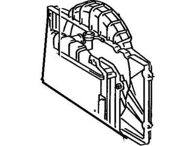 Toyota Celica Fan Shroud - 16711-35010