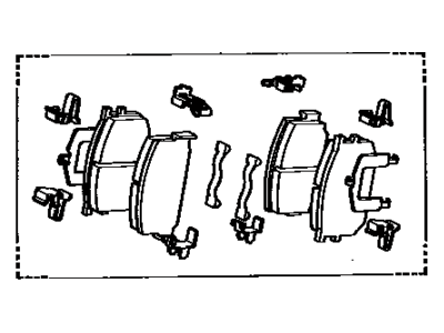 1984 Toyota Celica Brake Pad Set - 04491-14131