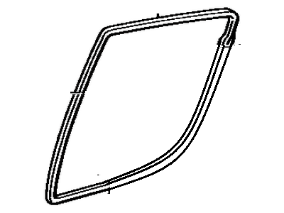 Toyota 68177-14010 Seal, Quarter Window Glass, LH