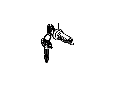 Toyota 69057-14080 Cylinder & Key Set, Ignition Switch Lock