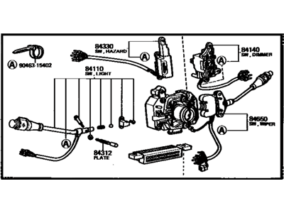 Toyota 84310-14450 Switch Assy, Turn Signal