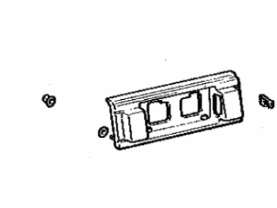 Toyota 75082-19195 Panel Sub-Assembly, Body Lower Back Finish Center