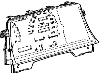 Toyota 83133-14590 Plate, Combination Meter