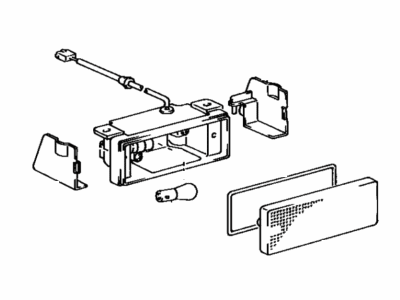 Toyota 81570-14010 Lamp Assembly, Center Stop