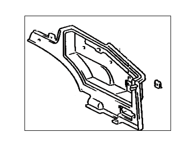 Toyota 64730-14060-04 Panel Assy, Deck Side Trim, RH