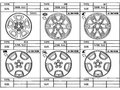 Toyota 42611-48010 Wheel, Disc