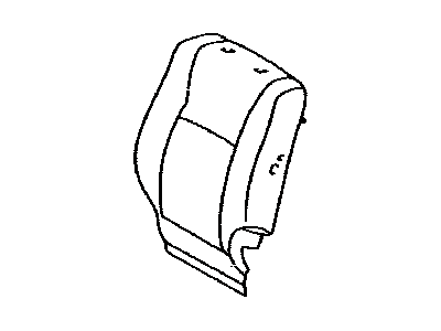 Toyota 71074-48490 Front Seat Back Cover, Left(For Separate Type)