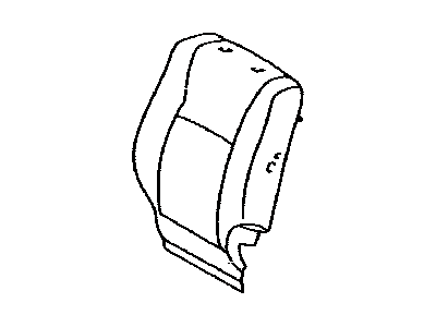 Toyota 71074-48450-A1 Front Seat Back Cover, Left(For Separate Type)