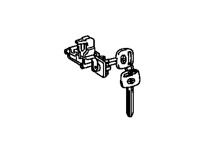 Toyota 69056-48030 Cylinder & Key Set, Glove Compartment Lock