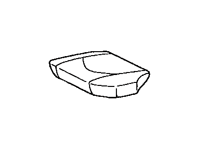 Toyota 71076-48220-A3 Rear Seat Cushion Cover, Left (For Separate Type)