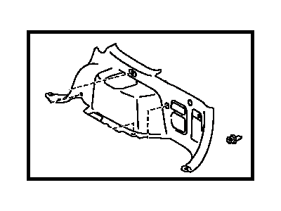 Toyota 64730-48050-A0 Panel Assy, Deck Trim Side, RH