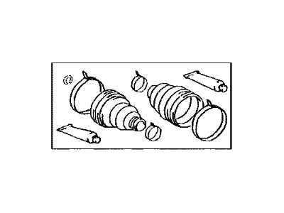 Toyota 04437-48031 Rear Cv Joint Boot Kit