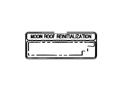 Toyota 63297-48020 Label, Sliding Roof Caution