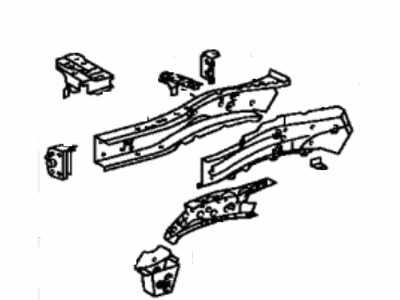 Toyota 57102-48901 Member Sub-Assy, Front Side, LH