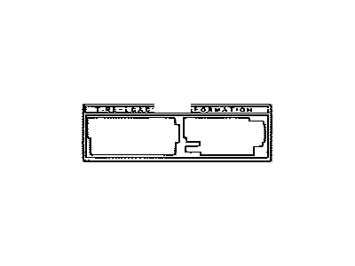 Toyota 42661-48212 Label, Tire Pressure Information