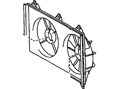 2007 Toyota Highlander Fan Shroud - 16711-20120