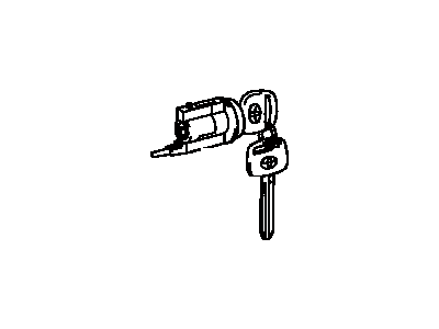 Toyota 69057-48040 Cylinder & Key Set, Ignition Switch Lock