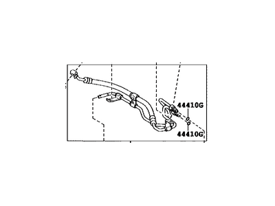 Toyota 44410-48091 Tube Assy, Pressure Feed