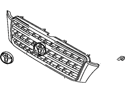 2004 Toyota Highlander Grille - 53101-48100-E0