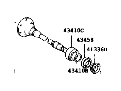 2004 Toyota Highlander Axle Shaft - 43049-28010