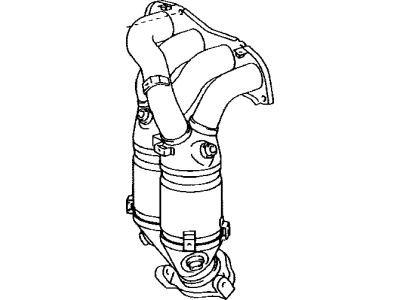 Toyota 25051-20040 Exhaust Manifold Converter Sub-Assembly