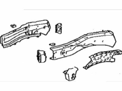 Toyota 57027-48900 Member Sub-Assy, Front Side, RH