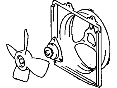 1990 Toyota Camry Cooling Fan Assembly - 88590-03020