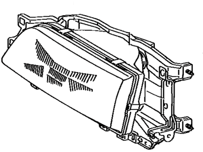 Toyota 81101-03010 Passenger Side Headlamp Housing Sub-Assembly