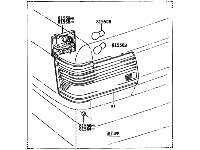 1990 Toyota Camry Tail Light - 81550-03011