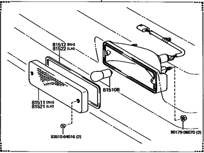 Toyota 81510-39626 Lamp Assy, Front Turn Signal, RH