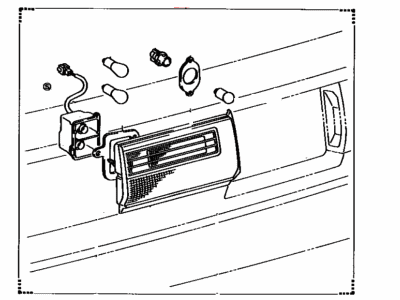 Toyota 81690-03021 Lamp Assy, License Plate