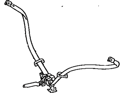 Toyota 73100-32010-B0 Belt Assy, Front Seat Shoulder