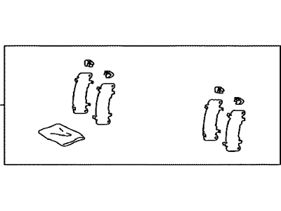 Toyota 04945-48150 Shim Kit, Anti Squeal, Front