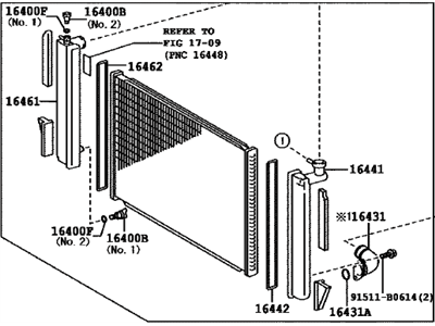 Toyota 16041-20353 Radiator Assembly