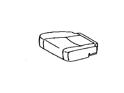 Toyota 71076-48210-A1 Rear Seat Cushion Cover, Left (For Separate Type)