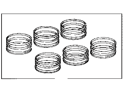 Toyota 13011-20060 Ring Set, Piston