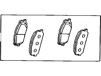 Toyota 04465-48100 Front Disc Brake Pad Set