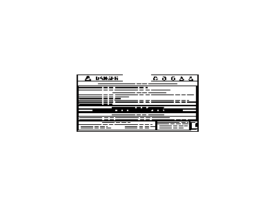 Toyota G9569-47130 Label, Lithium Ion Battery Caution