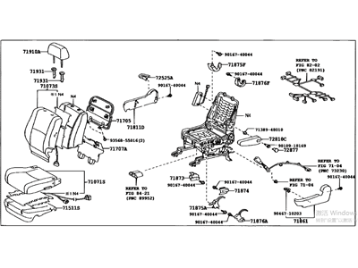 Toyota 71100-48B51-B0 Seat Assy, Front RH