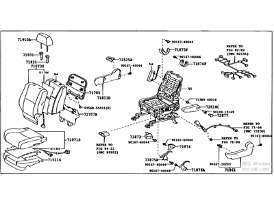 Toyota 71100-48A21-A0 Seat Assy, Front RH