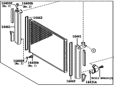 Toyota 16041-20352 Radiator Assembly