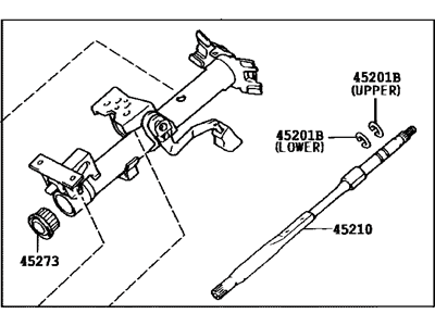 Toyota Highlander Steering Column - 45250-48080