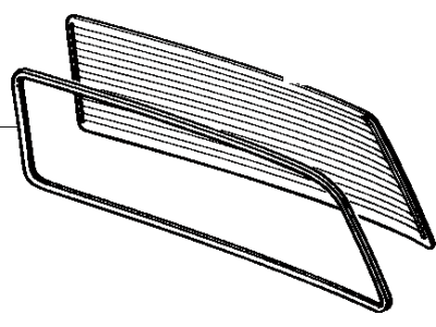 Toyota 68131-90A20 Glass, Back Door