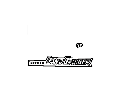 Toyota 75370-90A02 Emblem, Front Fender