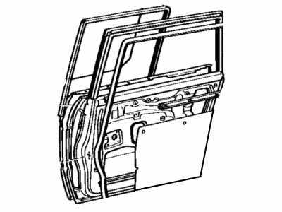 Toyota 67004-90A03 Panel Sub-Assy, Rear Door, LH