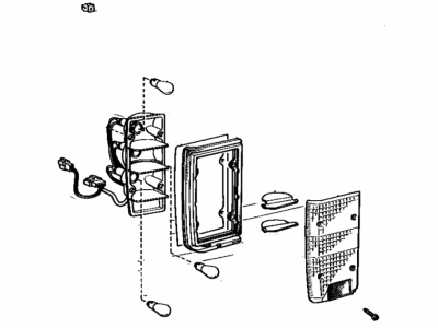 Toyota 81560-69055 Lamp Assy, Rear Combination, LH
