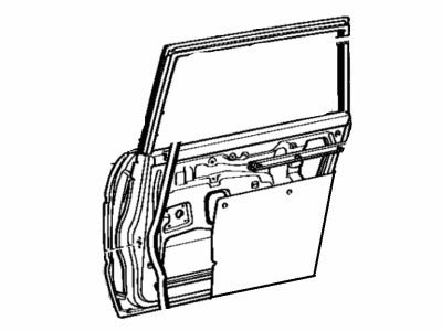 Toyota 67113-90A05 Panel, Rear Door, Outer RH