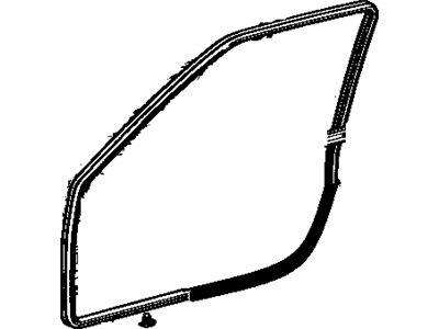 Toyota 67861-90A00 Weatherstrip, Front Door, RH